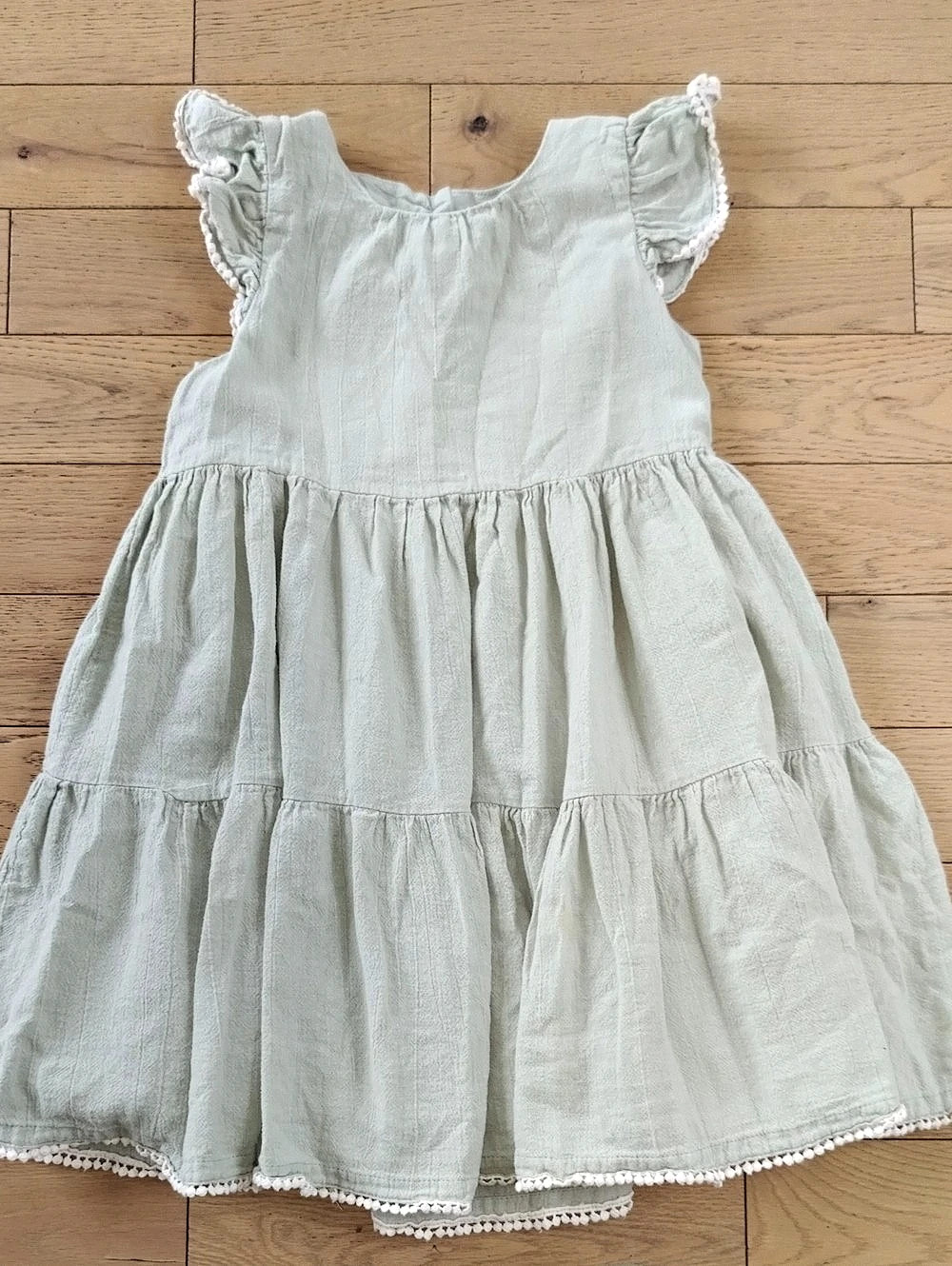Rachel Zoe Kids Tiered Dress in Light Green